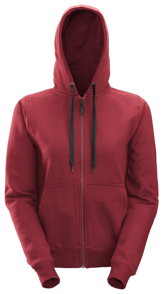 2806-Sweat-shirt à capuche zippé pour femme