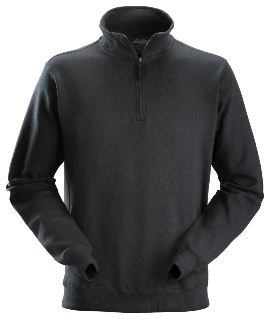 Sweat-shirt demi-zippé