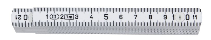 [203712] H0029 — Mètre pliant K 2 Hultafors (Blanc 1 mètre 10 segments — 203712)