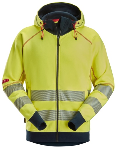 ProtecWork, Sweat à capuche Arc Full Zip, Haute Visibilité, Classe 3
