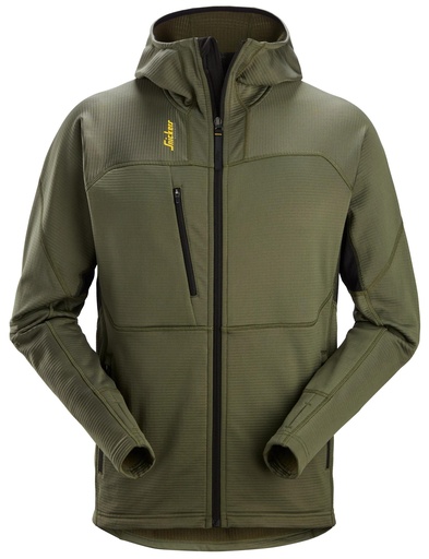 [9420] Sweat polaire zippé à capuche Thermal Body Mapping