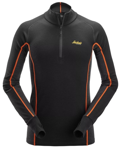 Haut Stay Warm en laine de mérinos, demi-zippé