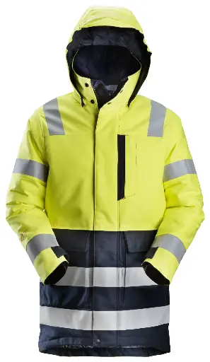ProtecWork, Parka isolée, haute visibilité, Classe 3