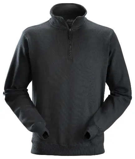 Sweat-shirt demi-zippé