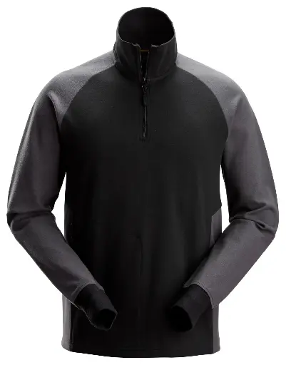 [2841] Snickers 2841- Sweat-shirt bicolore demi- zippé
