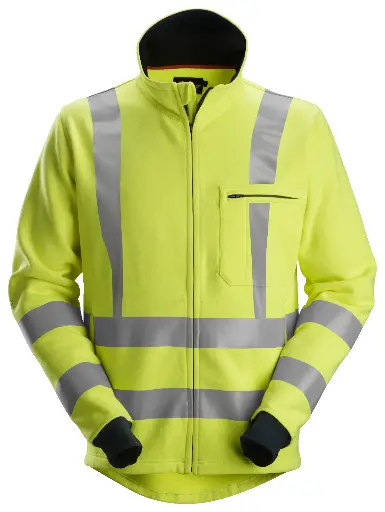 ProtecWork, Sweat-shirt à fermeture à glissière pleine longueur, haute visibilité, Classe 3