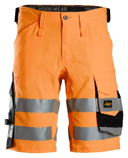 Short en tissu extensible haute visibilité, Classe 1