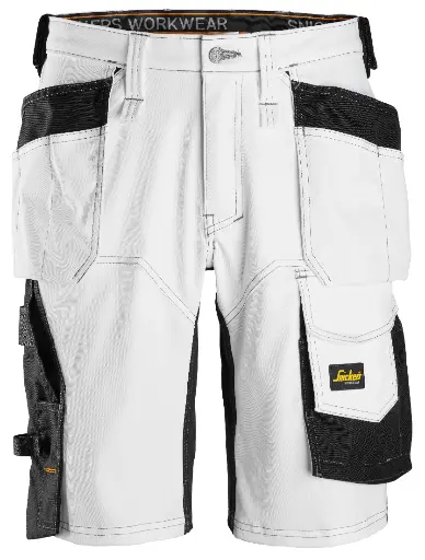 Short de travail à la coupe large en tissu extensible avec poches holster