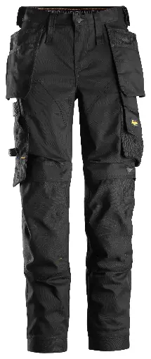 AllroundWork, Pantalon avec poches holster en tissu extensible pour femme