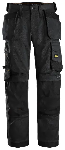 AllroundWork, Pantalon en tissu extensible avec poches holster et coupe large