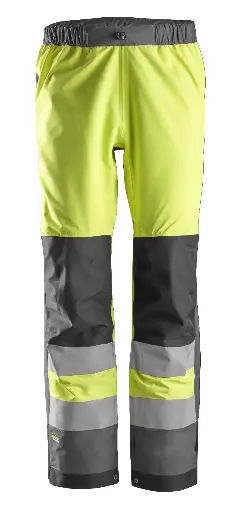 AllroundWork, Pantalon Shell imperméable à haute visibilité, Classe 2