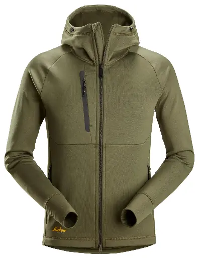 [8026] Snickers FlexiWork-  Sweat-shirt à capuche Polartec® Power Stretch® entièrement zippé