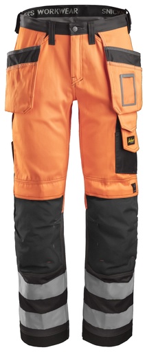 Pantalon haute visibilité avec poches holster, Classe 2